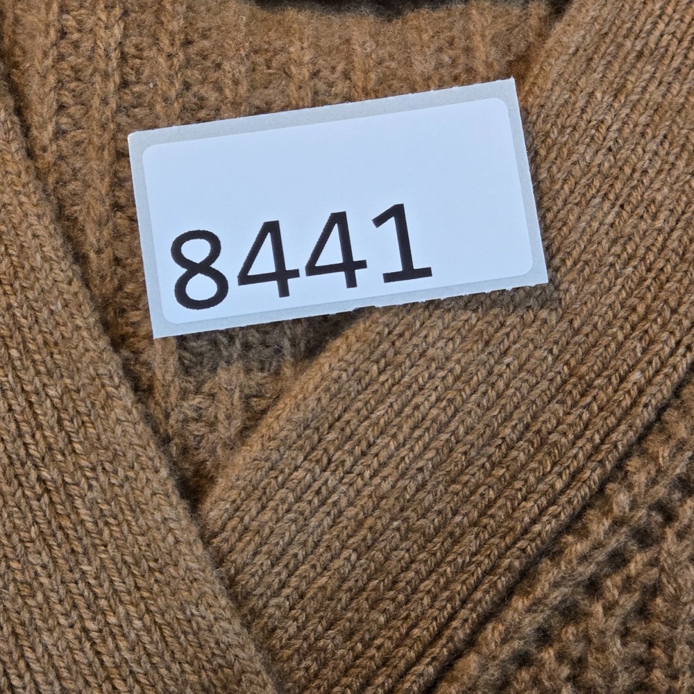 Everlane Felted Wool Cardigan Womens Small Brown Long Sleeve Knit Sweater Button - Picture 9 of 9